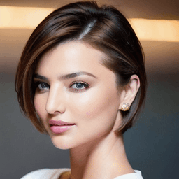 Short Brown Hairstyle AI avatar/profile picture for women